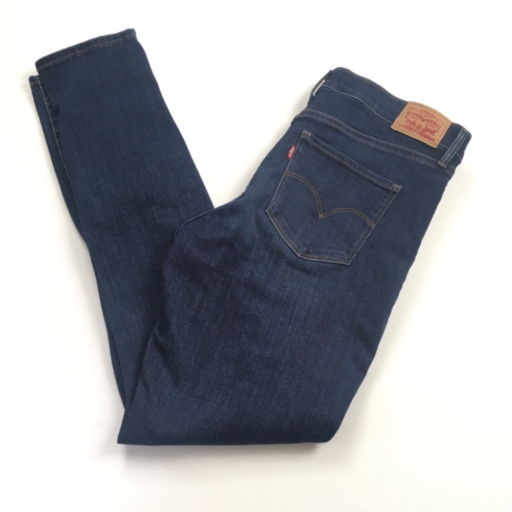Levi’s 311 Shaping Skinny Mid Rise Dark Wash Stretch Denim Jeans Women’s Sz 31
